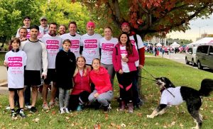 Hendry Warren staff at a run for the cure event